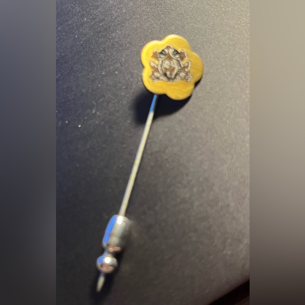 Reed Barton Frog Damascene Stickpin 10$